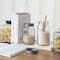 Hello Honey Coffee Embossed Glass Jar with Metal Lid